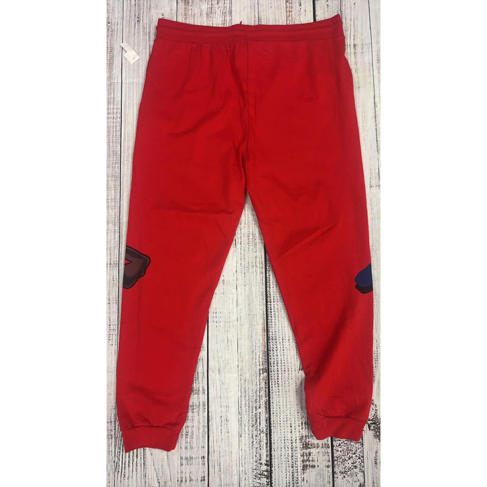 Looney Tunes Marvin the Martian Daffy Duck‎ Red Graphic Sweatpants Mens 3XL New